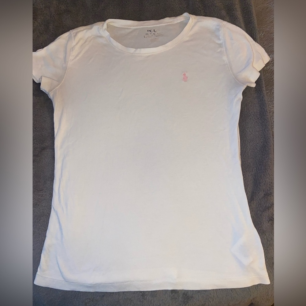 Polo Ralph Lauren girls t-shirt with horse logo in pink